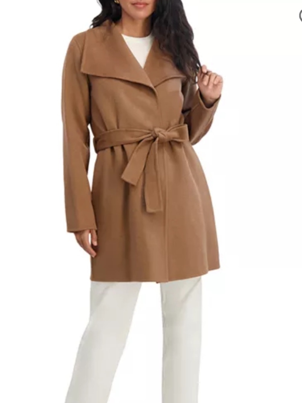 Tahari Ella Belted Wrap Coat NWOT